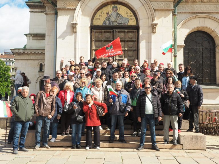 БСП – Бургас се включи в първомайското шествие и откриването на предизборната кампания на „БСП за България“ в столицата