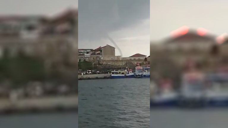 Торнадо се изви в морето до Несебър (ВИДЕО)