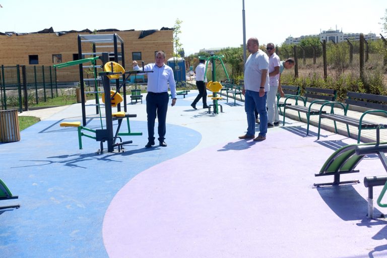 В най-новия квартал на Несебър – „Черно море“ вече има фитнес на открито