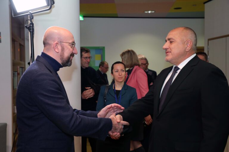 Премиерът Борисов се срещна с председателя на Европейския съвет Шарл Мишел