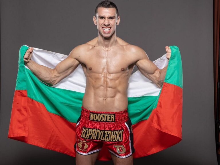 Стоян Копривленски и Сорин Калинюк на брифинг в Бургас преди GLORY89