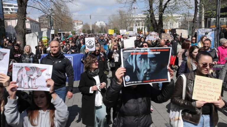 В Бургас протестират срещу насилието над животни и в подкрепа на Адриан /снимки+видео/